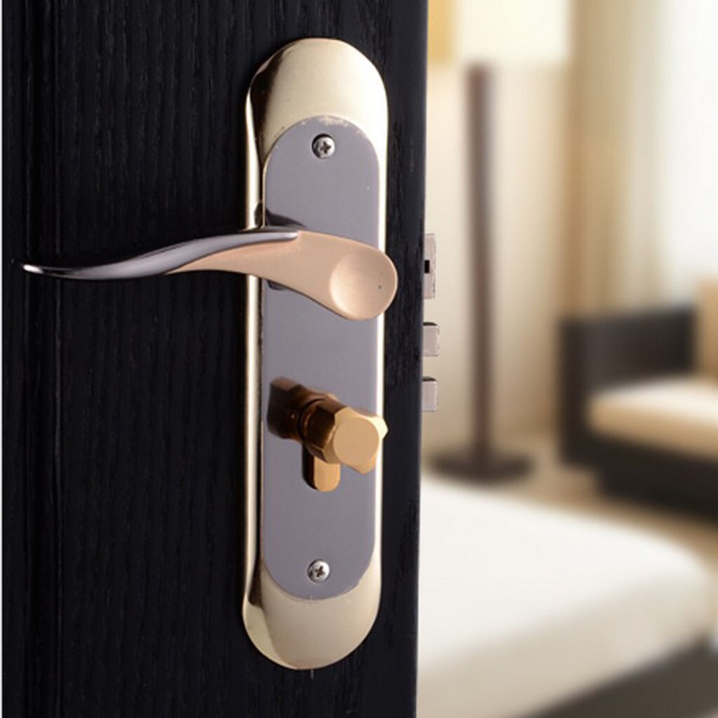 Modern Entracne Passage Door Handle Privacy Lock Lockset - Key Locking #5