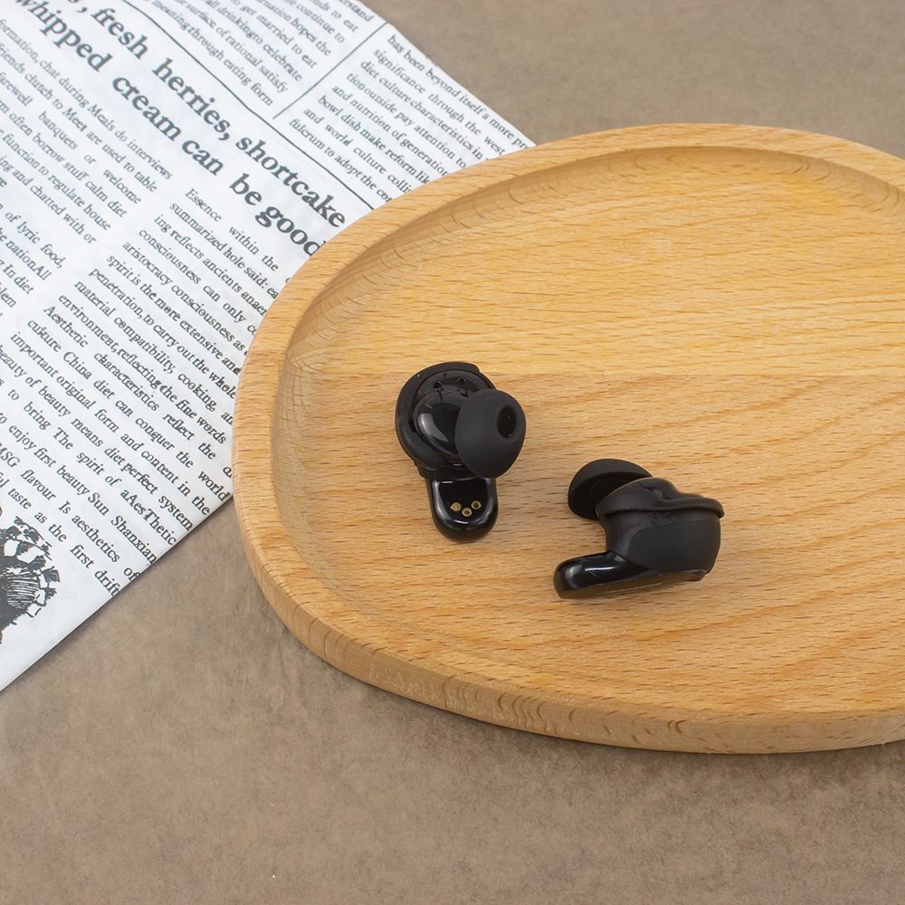 3 par silikon øreproppedeksel erstatning støvtette ørehetter øreproppdeksel til bose quietcomfort earbuds ii / ultra ørepropper