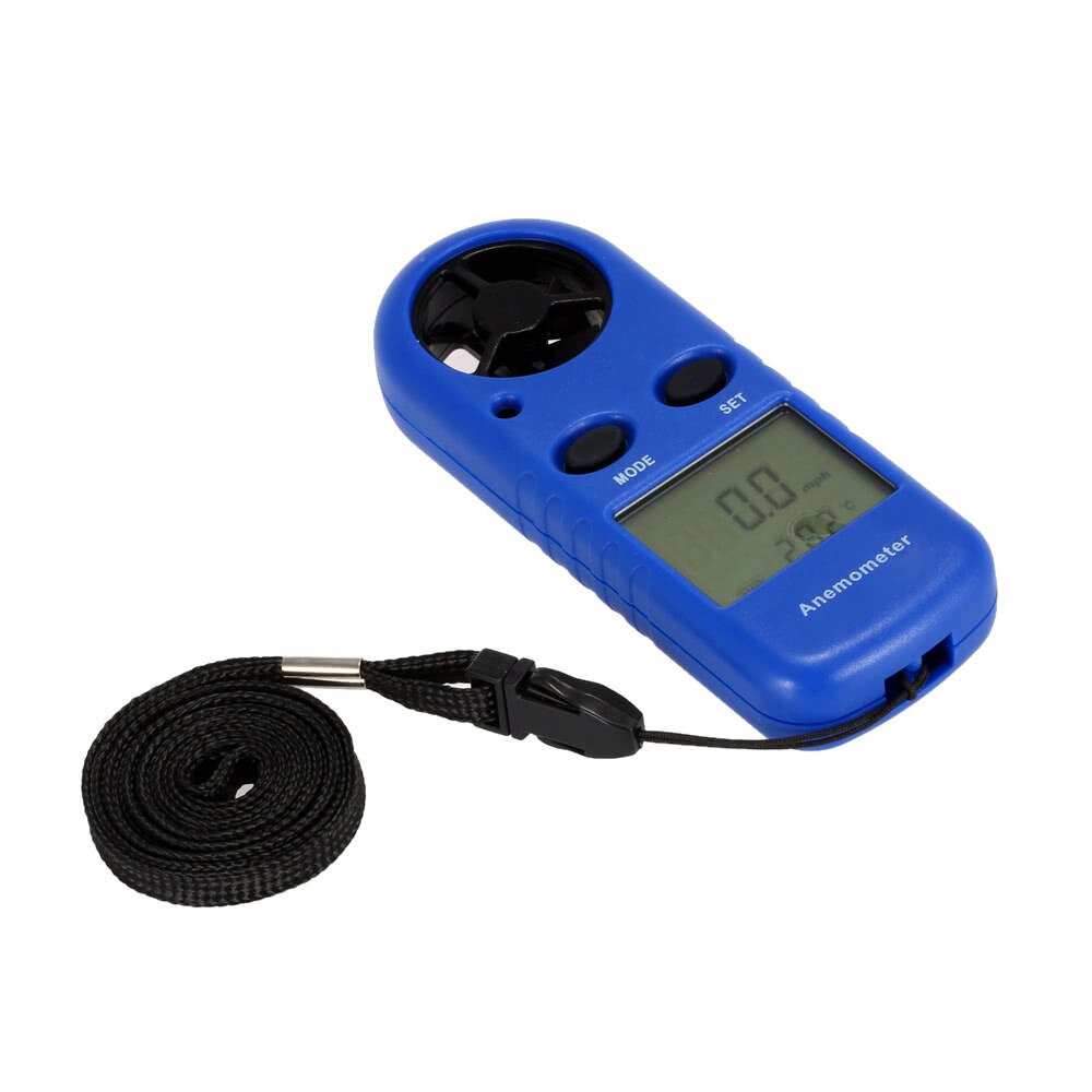 Multifunctional LCD Mini Anemometer Wind Speed Air Velocity Temperature Measurement Beaufort Scale Display