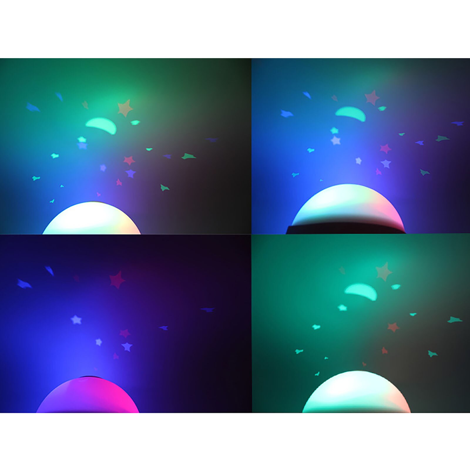 Magic Led Projectie Wekker Nachtlampje Sterrenhemel Ster Digitale Kleur Veranderende Klokken Nachtlampje Alarm Despertador # T2P
