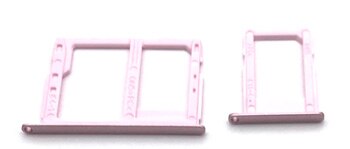 Dual/Single Sim Tray For Samsung Galaxy J3 J5 J7 /J330 J530 J730F SIM Card Slot Holder Replacement Part: Single pink