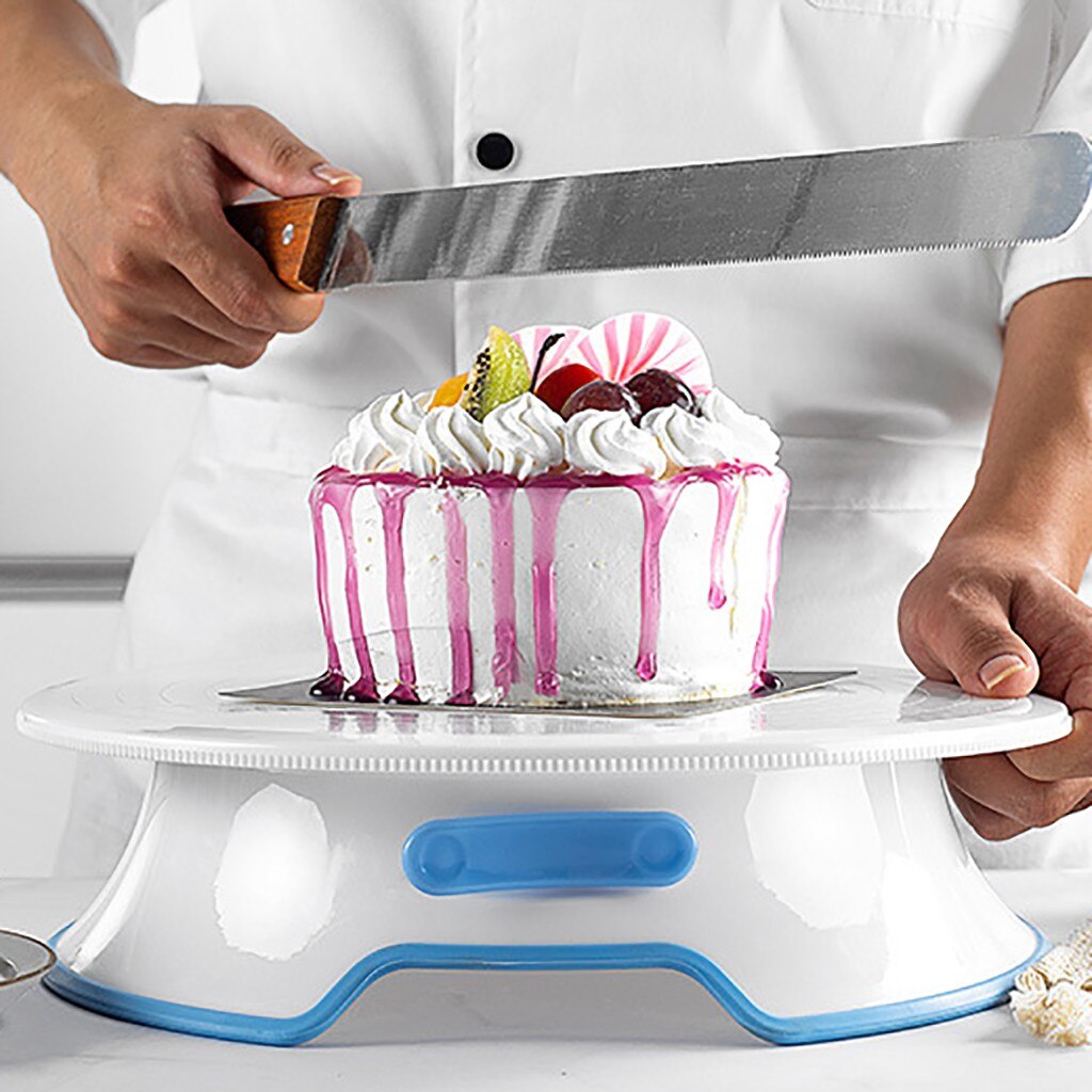 Buy Cake Turntable Get Scraper Free Cake Decorating Tool Rotating Revolving Turntable Round Rotator Spinner Rotary Table