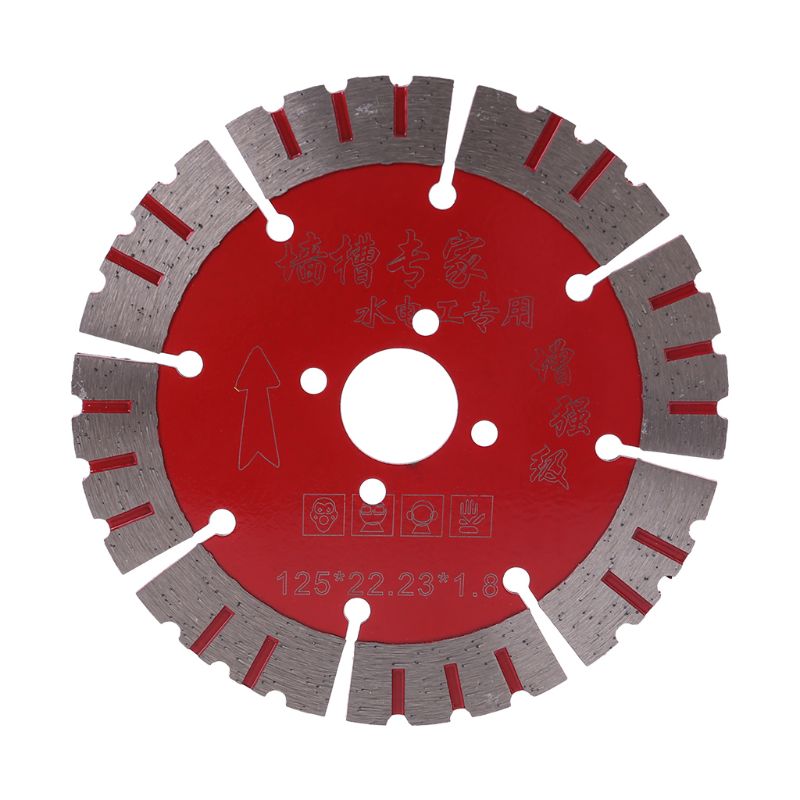 Diamantzaagblad Betonzaagblad 50 cm voor nat of droog werk, 12 mm diamantsegmentzaagblad met vlakke tanden, middengatdiameter 25,4 mm, voor beton, cementplaten, tegels, bakstenen | NL