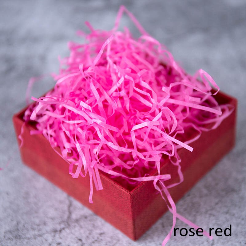1 Bag Packaging Crinkle Cut Paper Shred 20g Colorful Shredded Paper Wedding Party Accessories Raffia Box Filler