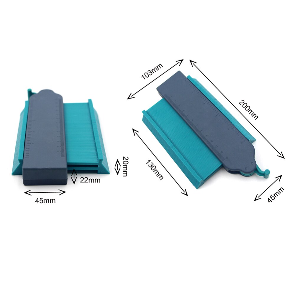 Self-Locking Contour Gauge Profile Duplicator Tiles Edge Shaping Tool