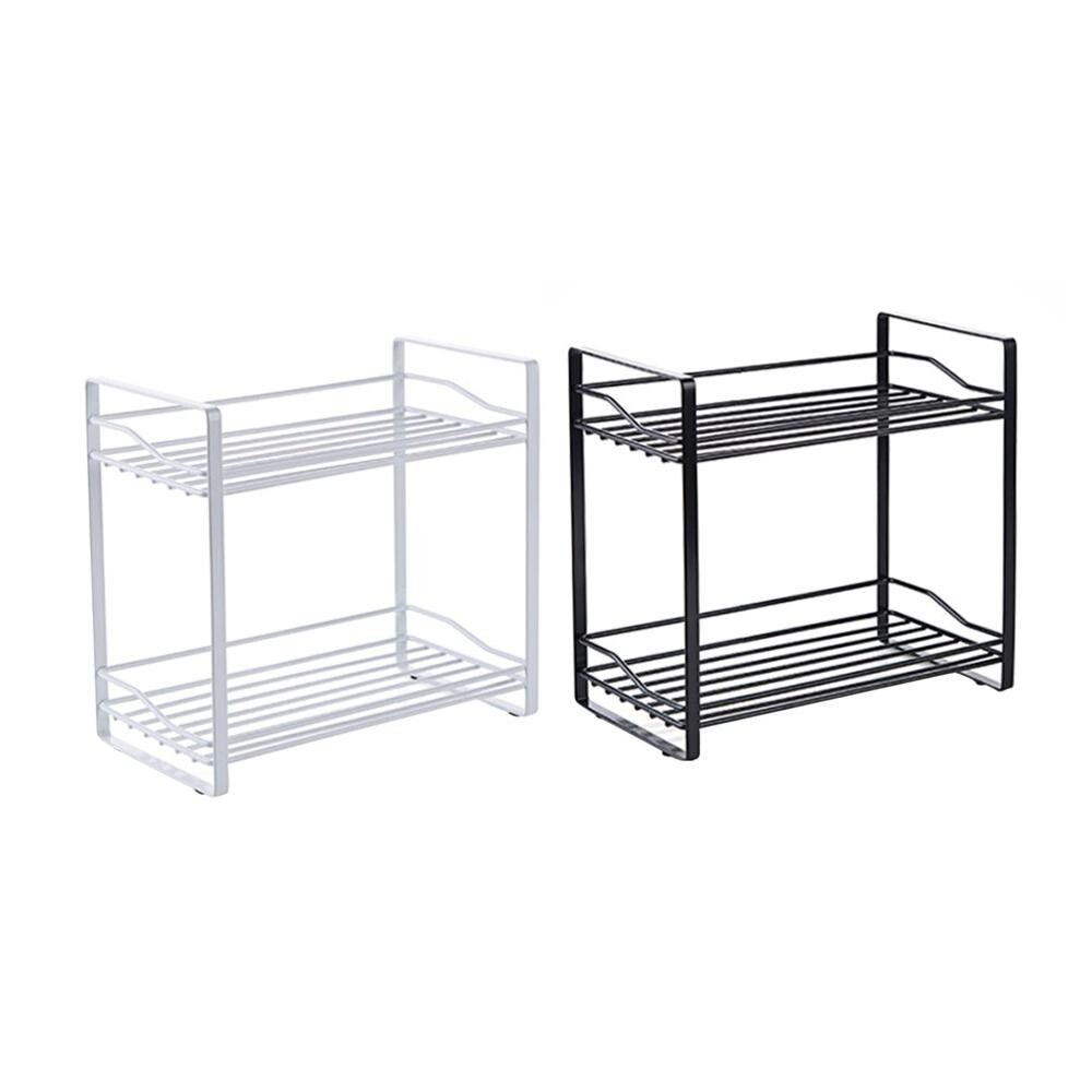 OUNONA-étagère de rangement de condiments, étagère à Double niveau, multifonction rangement pour cuisine, pour la salle de bain, bocaux à épices