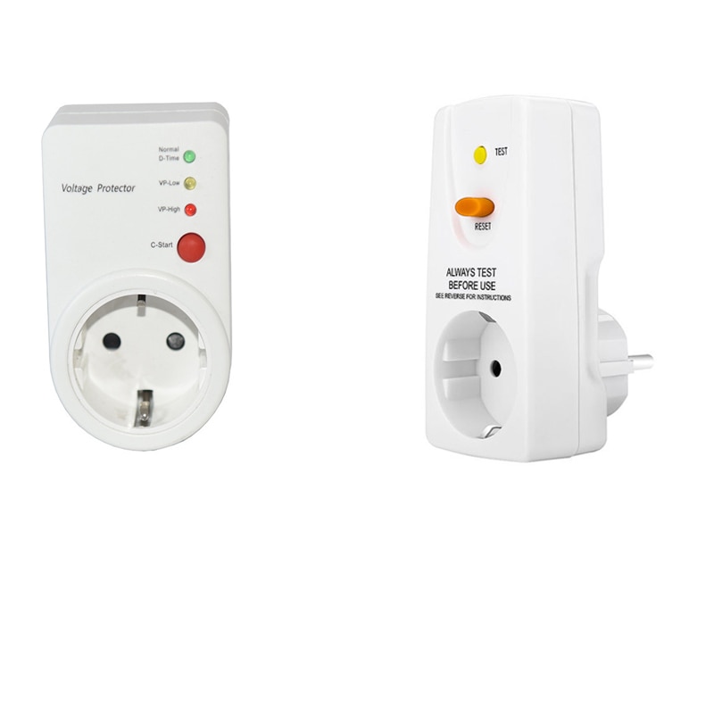 Interruptor de sobretensión y bajo voltaje, interruptor automático de voltaje AVS 15A 220V, enchufe protector de sobretensión