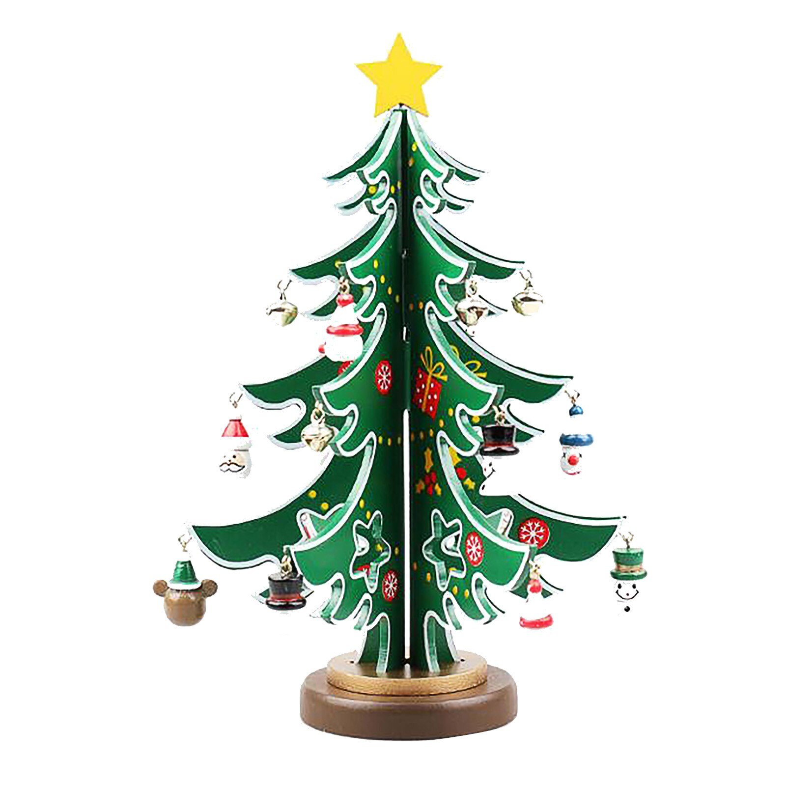 Wooden Christmas Tree Table Desktop Decoration Christmas Party diy christmas decoration Tree christmas Year's navidad: A