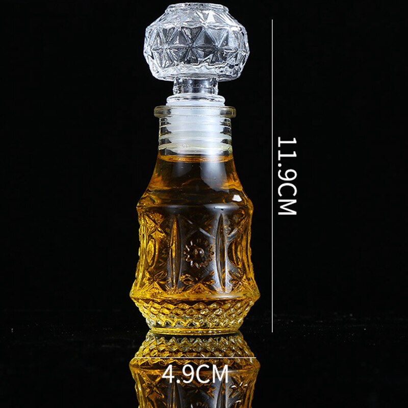 Jarra de miel de cristal de lujo X15, jarra de 50ml de capacidad, 2oz, decantador, botellas de vidrio de almacenamiento, de de boda, tarros de miel: F