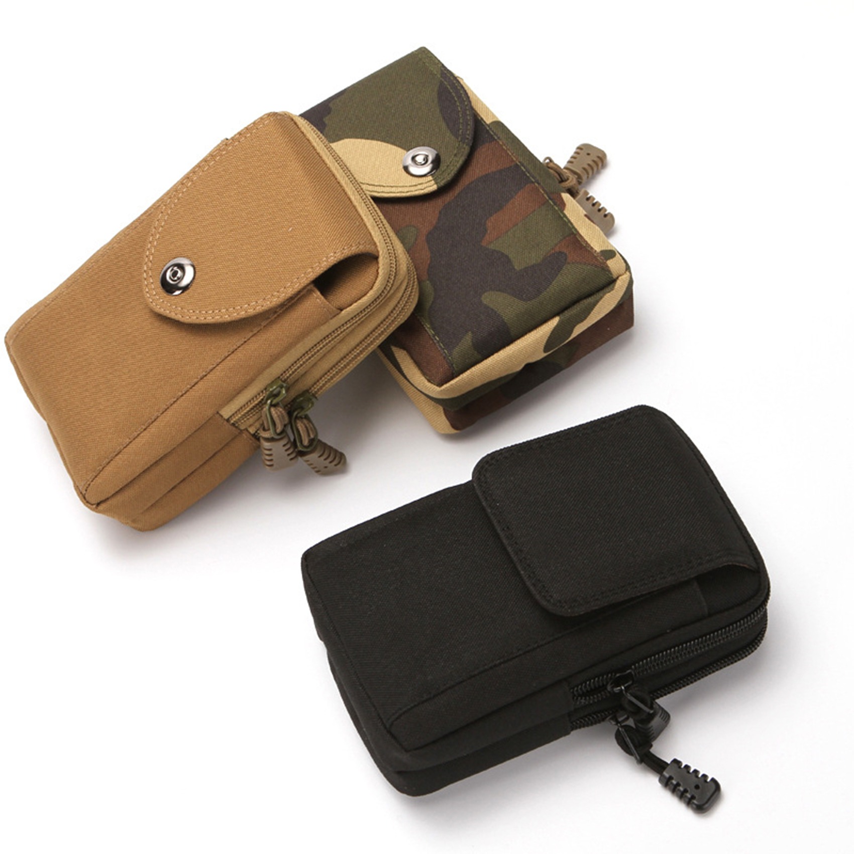 6.5 tommer kanvas mavetasker vintage udendørs sport mobiltelefontaske mænd bære bælte mavetaske mini brysttaske til dreng crossbody taske