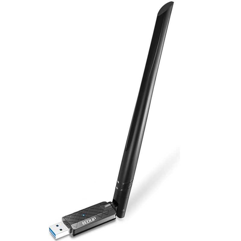 EDUP ep-ac1687 Adapter Wifi USB 3.0 AC 1300Mbps dwuzakresowy 2.4G/5.8G bezprzewodowa karta sieciowa 802.11AC Wi-Fi Dongle na PC: Default Title