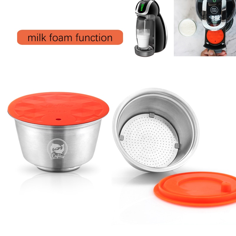 Rustfrit stål genanvendelig kapsel til dolce gusto til nescafe kaffemaskine til illy metal filtermalet