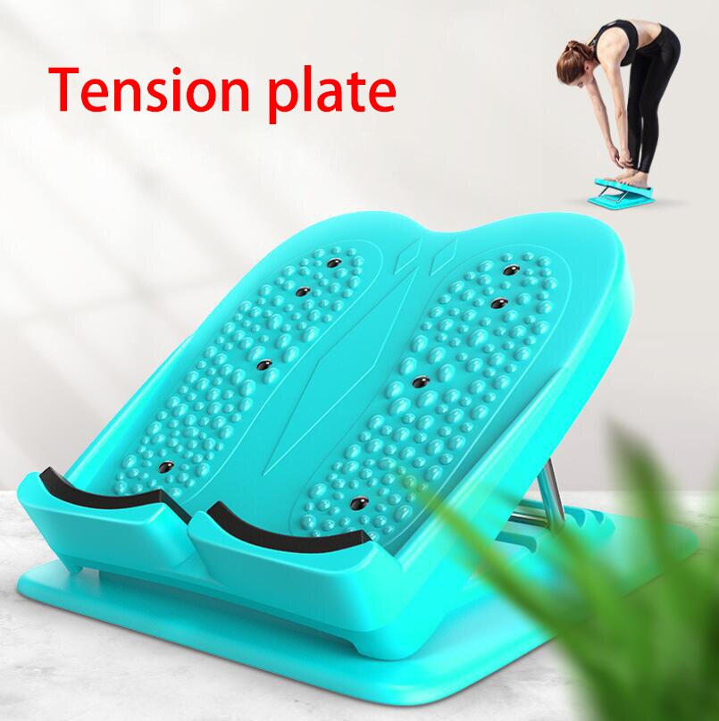 Tablero inclinado portátil para masaje de pies, tablero ajustable para estriberas, ensanchador de tobillo, 4 posiciones, tabla de cuña elástica para pies