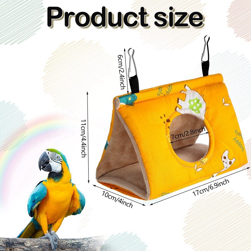 2 Stuks Winter Warm Vogel Bed Vogel Hut Kooi Vogel Hangmat Voor Conures Papegaai Valkparkieten Dwergpapegaai Kanarie Vink Parkiet