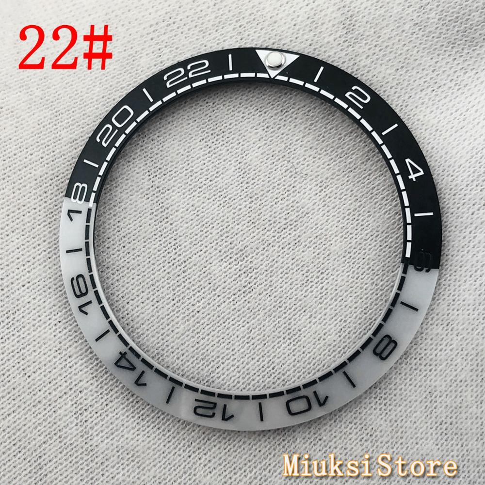 38mm gmt keramiikkakehys titaanikellojen kehykset sopivat automaattiseen mekaaniseen kelloon 40mm miesten kellon kehystä