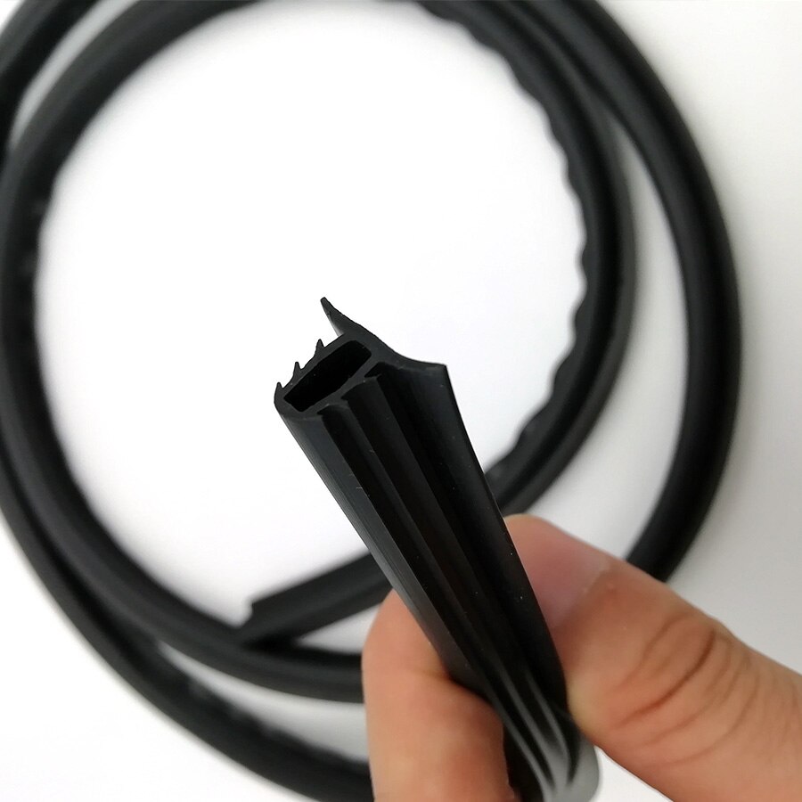 1.6m Car Push Seal Strip Rubber Dashboard Windshield Gap Engine Noise Insulation