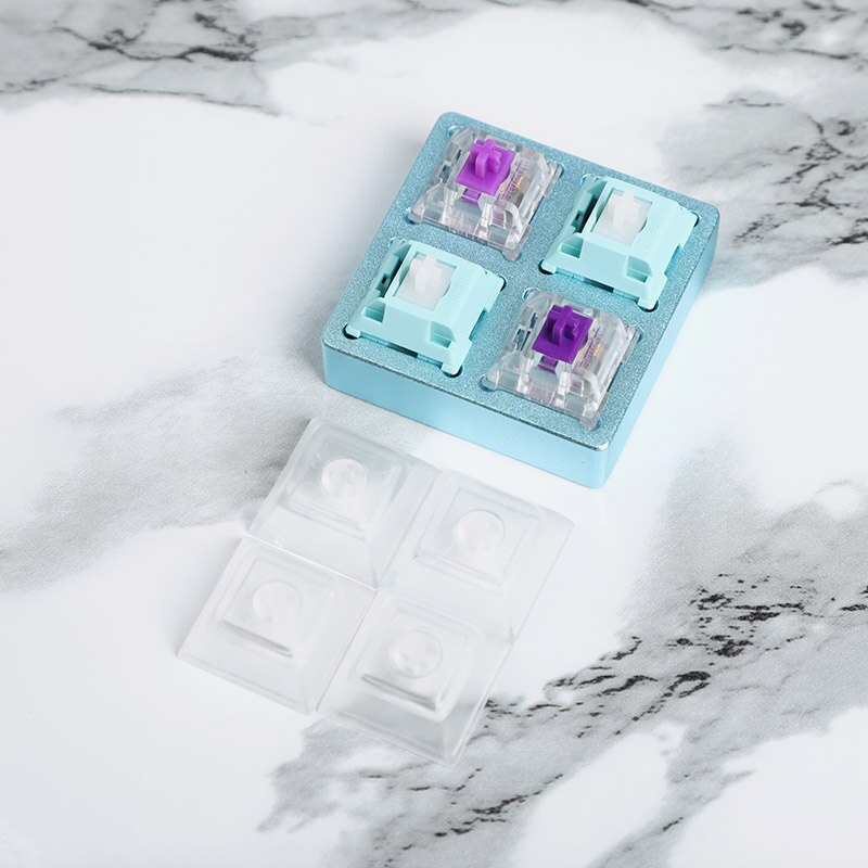 4 key CNC Switch Tester Testing Tool Mounted With Cherry Gateron Silent Kailh Speed Outemu Switches Shaft