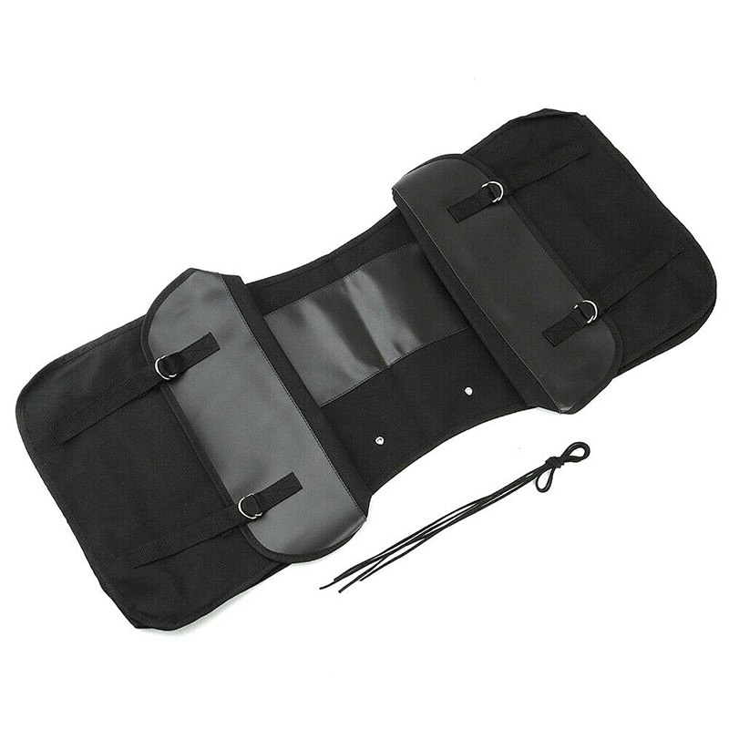 Hoge Capaciteit Motorcycle Touring Zadeltas Zwart Canvas Waterdichte Fietstassen Motorbike Bagage 1Pc: Default Title