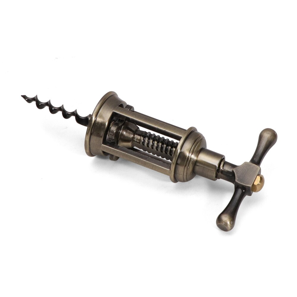 Klassieke Retro Zinklegering Wijn Flesopener Antiek Brons Corkscrew Cork Puller Remover Champagne Opener Kan Schroef Bar Gereedschap