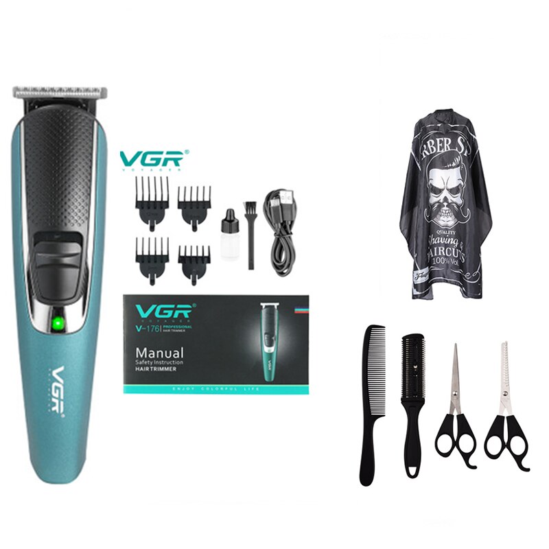 Tondeuse à cheveux professionnelle Rechargeable avec 4 têtes pour hommes, outil de coiffeur, Machine de coupe de cheveux: 06