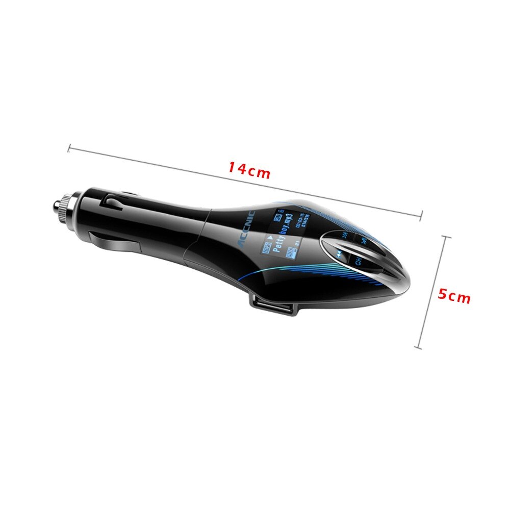 12 V Draadloze Fm-zender Auto Mp3-speler Lcd-scherm Audio Mp3-speler FM Modulator Met Afstandsbediening