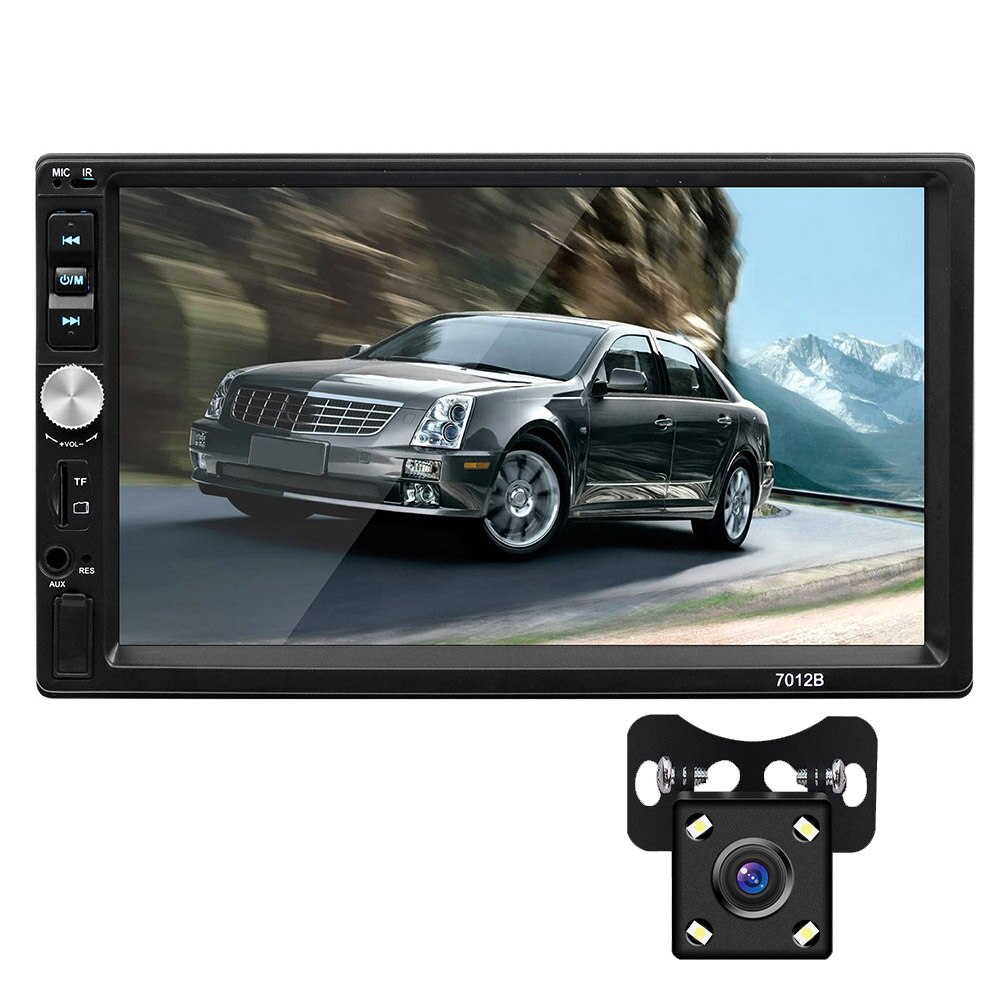 Autoradio Bluetooth Handsfree Auto MP5 Speler Autoradio 2 Din Mirrorlink Reverse Afbeelding Ondersteuning Achteruitrijcamera Auto Stereo Fm /Tf: With 4Led camera