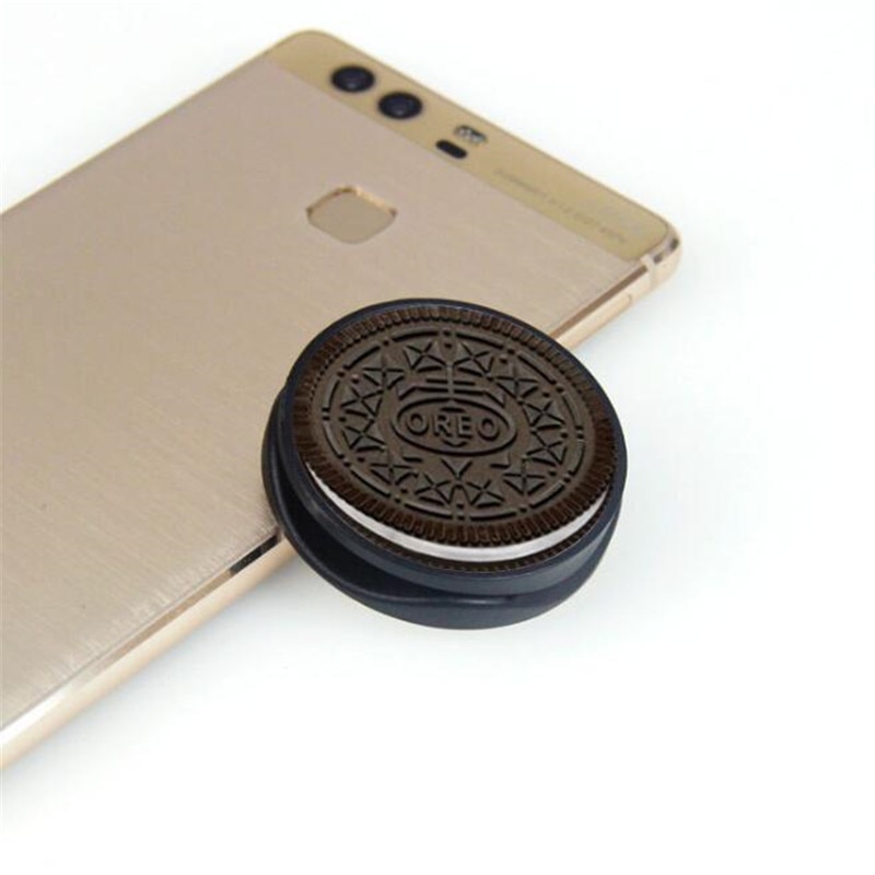 Alimenti Biscotti Espansione Phone Mount Grip Butterato Presa Fold Finger Grip Supporto Del Telefono Mobile per Il Iphone Smartphone Del Basamento della Staffa: G