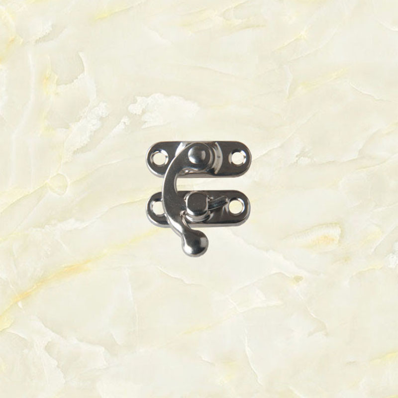 5 stk/parti små metallåse møbler hardware horn låse antik smykkeskrin hængelås dekorative hasper med skruer: Venstre 2