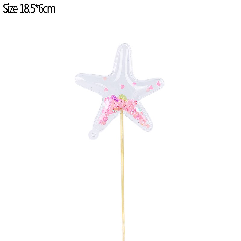 1pc Bling Crown Stars Hearts Cloud Cake Toppers Shiny Cupcake Topper for Wedding Baby Shower Birthday Party Cake Decorations: S04