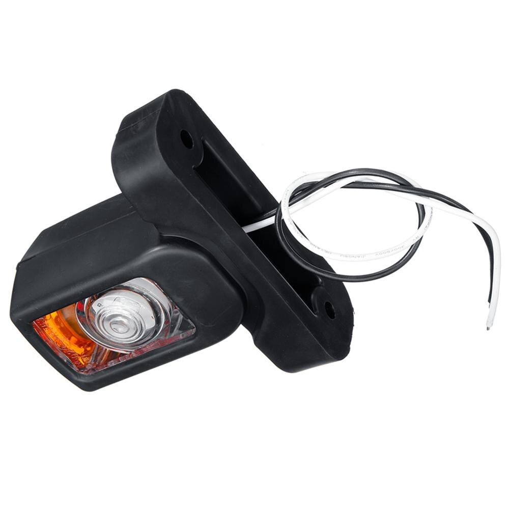 2PCS 12/24V LED Side Marker Light Universal Trucks Trailers Tractor Waterproof Turn Signal Indicator Lights