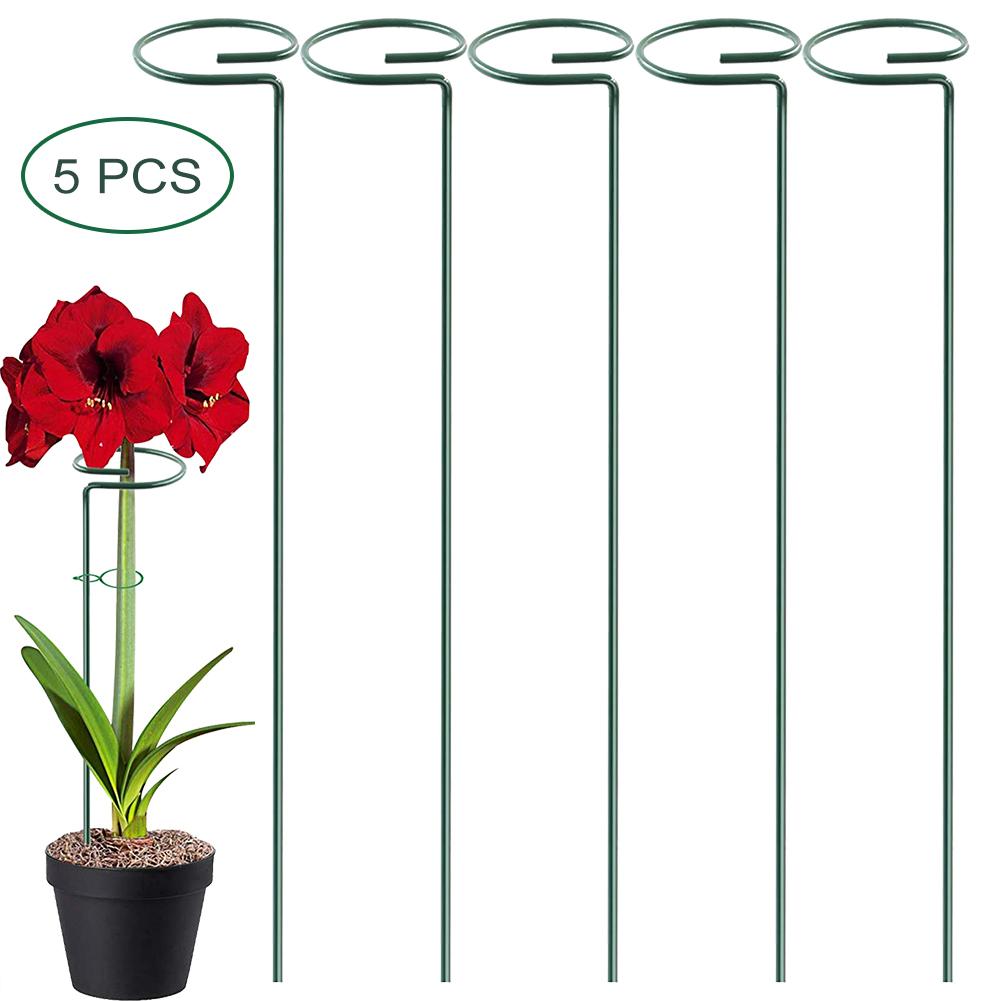 Garden Flower Support Plant Support Stakes Plant Stem Flower Support For Flowers Orchid Peony Rose And More 5PCS
