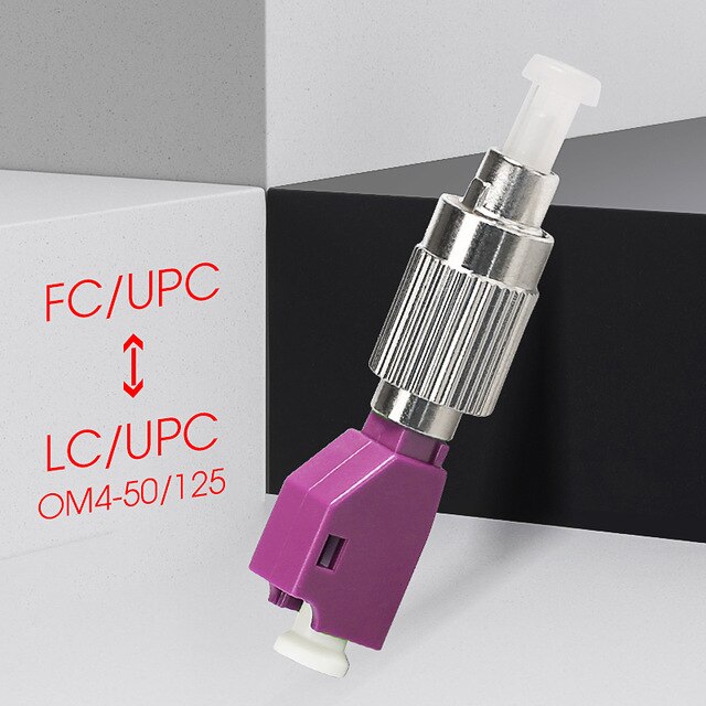 5PCS LC Female To FC Male Optical Power Meter Visual Fault Locator Fiber Optic Hybrid Adapter simplex Single mode Optic: OM4-50-125