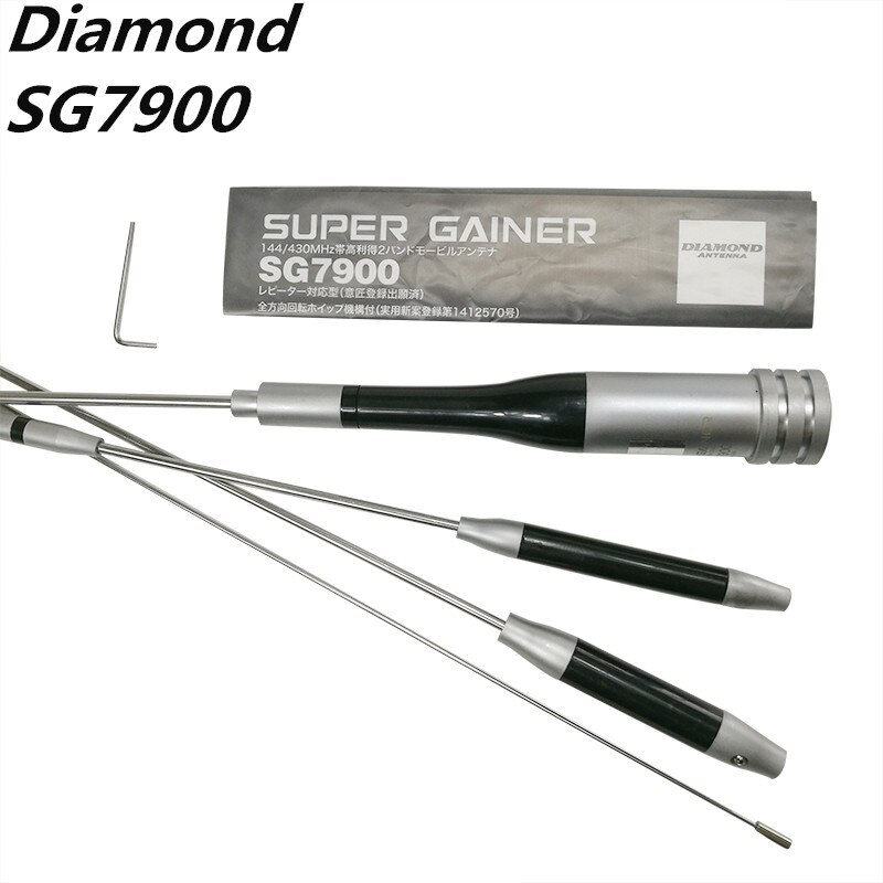 Original diamond sg -7900 dual band antenne 5.0db (144 mhz ) 7.6db(430 mhz ) 1.58m sg7900 til kenwood tyt qyt mobilradio