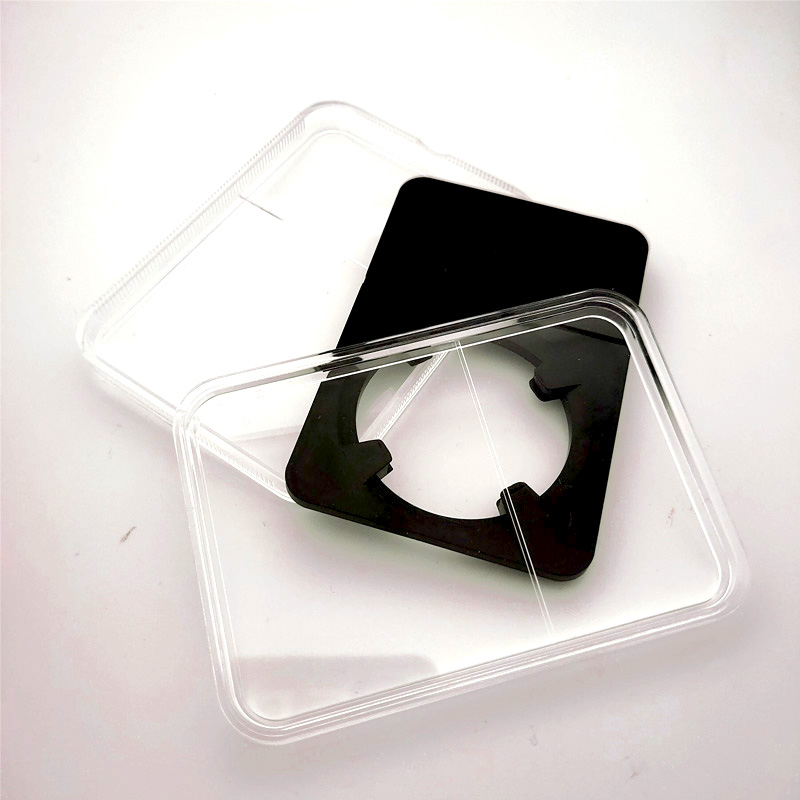 ! Black color 32mm 40mm Grade coin Slab Graded storage box case PP Inner pad DISPLY panda SLAB 1pcs a lot