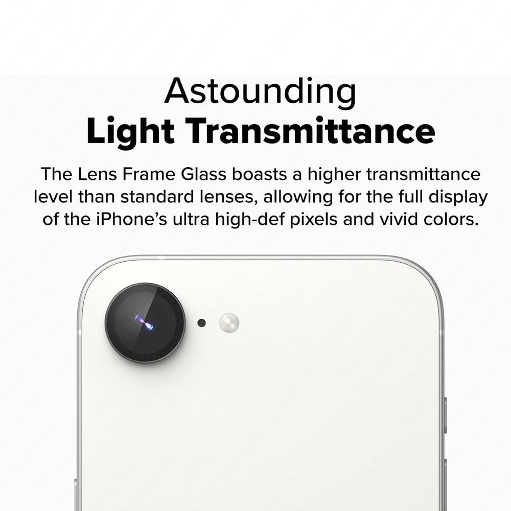 Protector de lente de cámara para Apple iPhone 16e, anillo de Metal, Protector de pantalla de lente de vidrio templado, accesorios para iPhone 16 e 16e