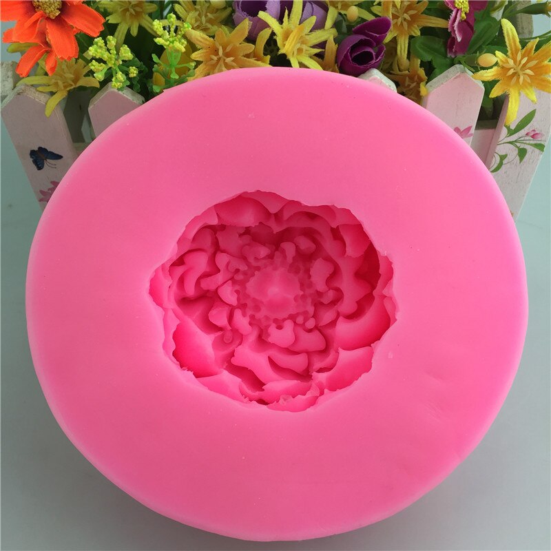 Grote Bloem 3D Zeep Mold Silicone Mold Rose voor Zeep Food Grade Siliconen Fondant Mallen Cake Decorating Tool Bakvorm gereedschap