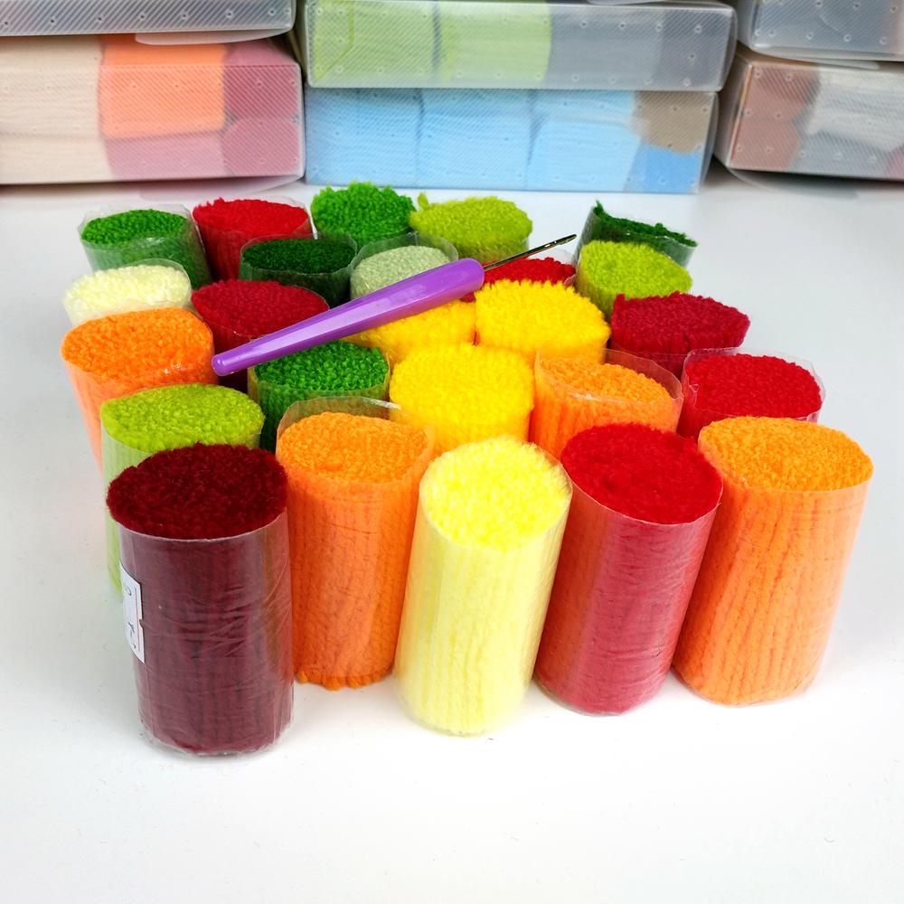 Spärrkroksatser gör din egen kudde mandala blomma tryckt canvas virkat kuddfodral spärrkrok kuddfodral hobby & hantverk
