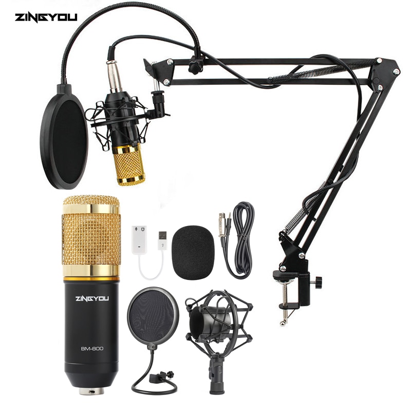 ZINGYOU Bm 800 Aufnahme Studio Mikrofon 100% Original Kondensator Mikrofon Professionelle Bm800 Klang Aufnahme für Computer
