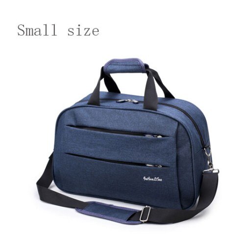 NIYOBO Travel Duffel Bag - 53cm Large Waterproof Nylon Carry-On Luggage: Blue S