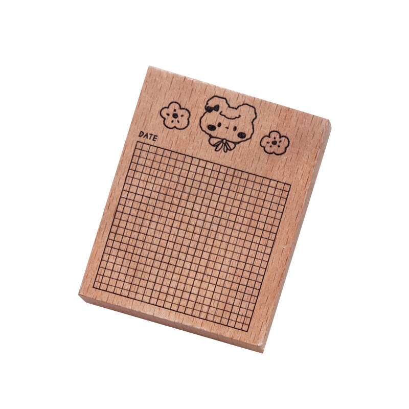 8 unids/lote beibei la vida de Grabar serie sello DIY sellos de goma madera para scrapbooking papelería scrapbooking estándar sello
