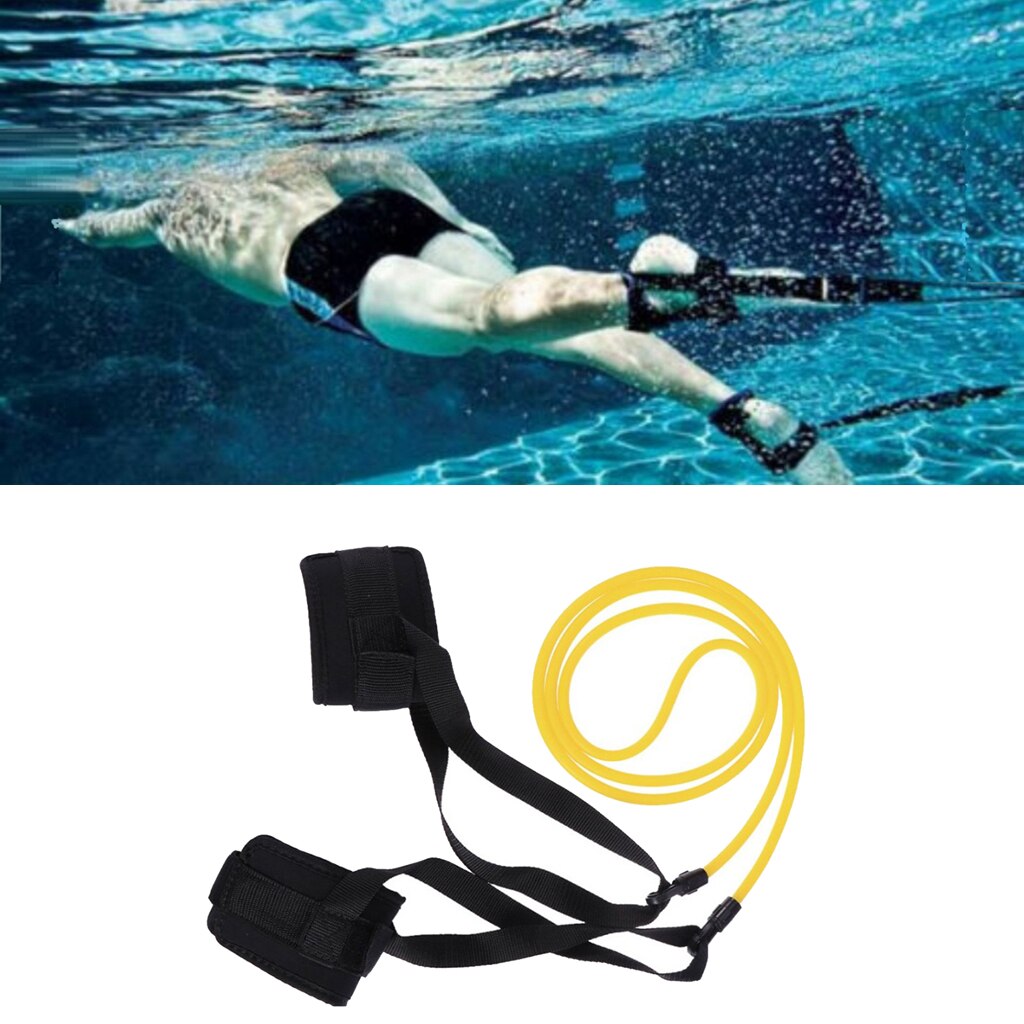 Swim Trainer Belt - Adult & Kids Resistance Band - Swimming Pool Training Aid Tether