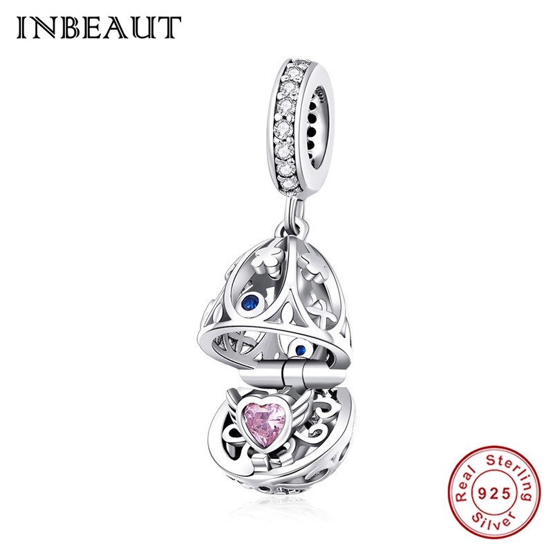 INBEAUT Nuovo Uovo di Pasqua Coniglio Serie 925 sterling perline d'argento in forma Originale di Marca Del Braccialetto accessori di fascino Glamour Gioielli: sc1465