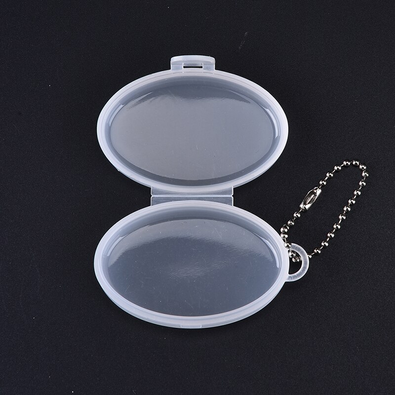 Oval 7 Days Weekly Plastic Box Key Chain Pill Tablet Pill Medicine Container Case Pill Box Splitters Color