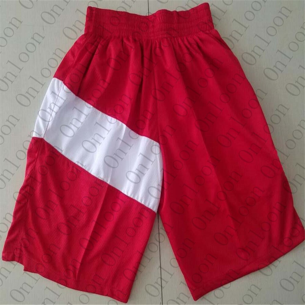 Mens American Basketball Corto Toronto Squadra Ricamo Shorts Sport Pantalones Cortos Hombre breve cestino