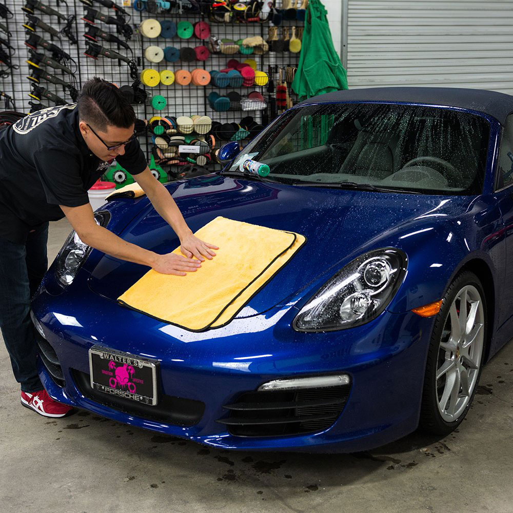 Car Care Car Cleaning Handdoek Zomen Microfiber Handdoek auto Koraal Fluwelen 30*30cm Dubbelzijdig Hoge Dichtheid Absorberende auto Wassen vodden