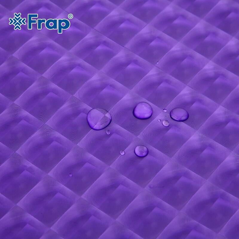 Frap 180*180 cm Plastic PEVA 3d Waterdicht Douchegordijn paars Badkamer Gordijn Luxe Bad Gordijn Met haken F8701 F8751