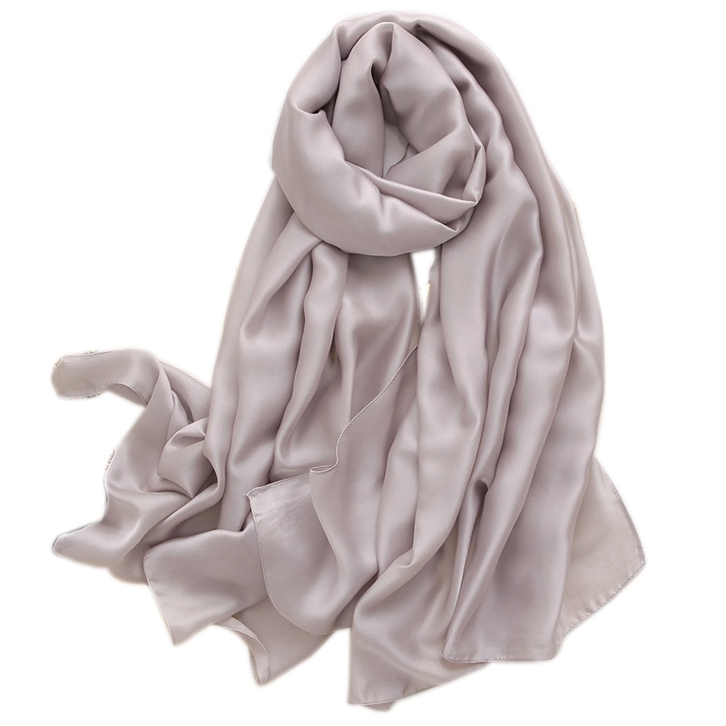Châle en Polyester pour Femme noir | Écharpe Hijab solide, belle écharpe d'été en soie, châles et enveloppes longs de plage en mousseline