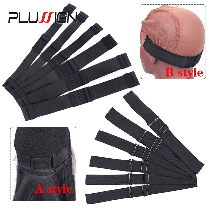 Bande élastique pour perruques à faire soi-même, 5 pièces/lot, noir, 3.5Cm de large, outils de fabrication de perruques confortables