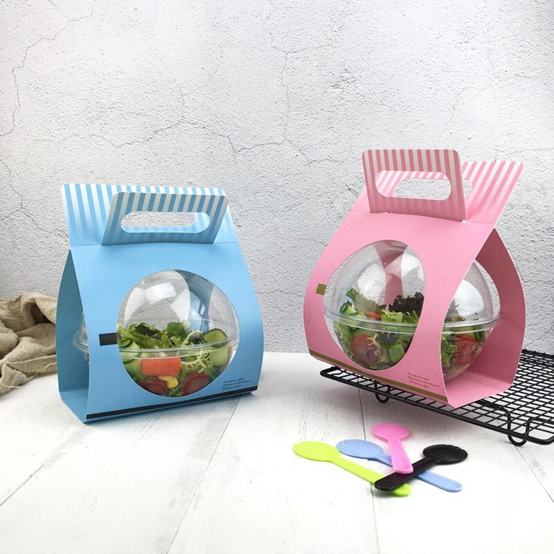Christmas mousse ball packaging transparent cake packaging box hollow round cake mousse portable packaging bag
