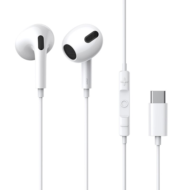 Baseus C17 Przewodowe słuchawki douszne typu C z mikrofonem Douszne słuchawki douszne Xiaomi Samsung NOTE 10 NOTE 20 S21 S20 Zestawy słuchawkowe do telefonów komórkowych: Default Title